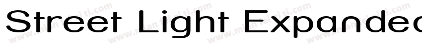 Street Light Expanded字体转换